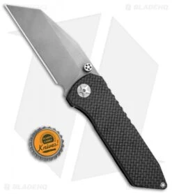 EOS Surgeon Frame Lock Knife Carbon Fiber (3.75" Bead Blast) -Benchmadess Zone EOS Surgeon CF BB BHQ 71838 jr bottlecap