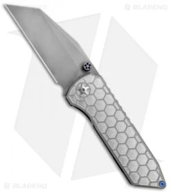 EOS Surgeon Frame Lock Knife Hex Machined Titanium (3.75" Bead Blast)