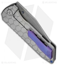 EOS Surgeon Frame Lock Knife Hex Machined Titanium (3.75" Bead Blast) -Benchmadess Zone EOS Surgeon Hex Machined Ti BB BHQ 71848 jr side