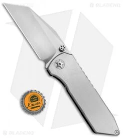 EOS Surgeon Frame Lock Knife Satin Titanium (3.75" Satin) -Benchmadess Zone EOS Surgeon Ti Satin BHQ 71840 jr bottlecap