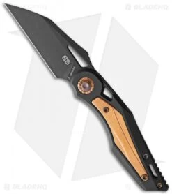 EOS Urchin Friction Folding Knife Black DLC Ti/Copper (3.125" DLC Nitro-V)