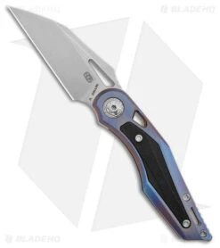 EOS Urchin Friction Folding Knife Flamed Ti/Black CF (3.125" TT Nitro-V)