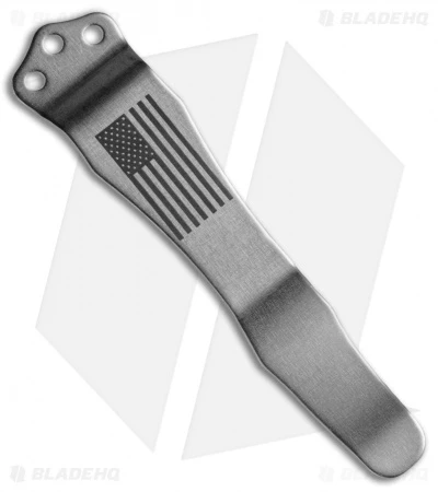 Emerson American Flag Replacement Pocket Clip (Satin) 3 Emerson American Flag Replacement Pocket Clip (Satin)