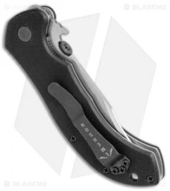 Emerson Appalachian Liner Lock Knife Black G-10 (3.7" Stonewash) APP-SF -Benchmadess Zone Emerson Appalachian LL Black G 10 BHQ 96212 jr side