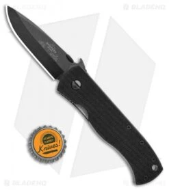 Emerson CQC-7AW BT Spear Point Knife W/ Wave (3.3" Black Plain) -Benchmadess Zone Emerson CQC 7AW BT SP Wave Black Plain BHQ 18465 jr bottlecap