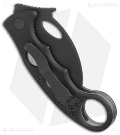 Emerson Combat Karambit BT Liner Lock Folder Knife (2.6" Black) 2003 -Benchmadess Zone Emerson Combat Karambit BT black 2003 BHQ 71894 er side