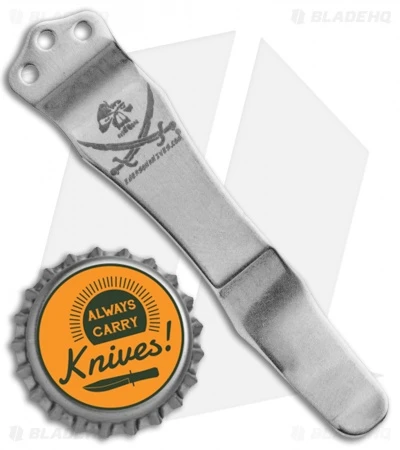 Emerson "Jolly Roger" Replacement Pocket Clip (Satin) 4 Emerson "Jolly Roger" Replacement Pocket Clip (Satin) - Image 2