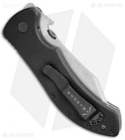 Emerson Market Skinner Liner Lock Knife Black G-10 (3.9" Stonewash) MKT-SF -Benchmadess Zone Emerson Market Skinner LL Black G 10 SW BHQ 96218 jr side