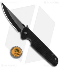 Emerson Tactical Kwaiken Liner Lock Knife Black G-10 (3.9" Black) -Benchmadess Zone Emerson Tactical Kwaiken LL Black G 10 Black BHQ 80585 jr bottlecap