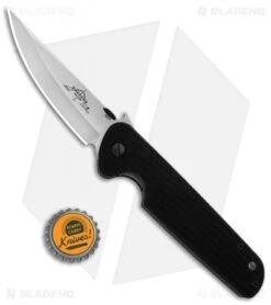 Emerson Tactical Kwaiken Liner Lock Knife Black G-10 (3.9" Stonewash) -Benchmadess Zone Emerson Tactical Kwaiken LL Black G 10 SW BHQ 80584 jr bottlecap