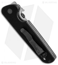 Emerson Tactical Kwaiken Liner Lock Knife Black G-10 (3.9" Stonewash) -Benchmadess Zone Emerson Tactical Kwaiken LL Black G 10 SW BHQ 80584 jr side