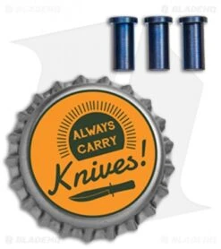 Hinderer 3.5 XM-18 Fatty Edition Titanium Nut Set - Blue -Benchmadess Zone Hinderer 3.5 XM 18 Fatty Edition Ti Nut Set Blue K2136101BL BHQ 68296 jr bottlecap