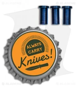 Hinderer 3.5 XM-18 Titanium Nut Set - Blue -Benchmadess Zone Hinderer 3.5 XM 18 Ti Nut Set Blue K213210100 BHQ 68299 jr bottlecap