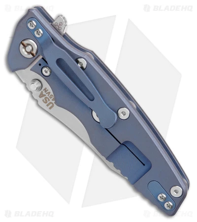 Hinderer Eklipse Frame Lock Knife Black G-10/Battle Blue LH (3.5" Stonewash) 5 Hinderer Eklipse Frame Lock Knife Black G-10/Battle Blue LH (3.5" Stonewash) - Image 3