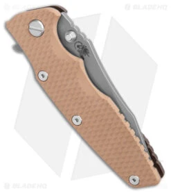 Hinderer Eklipse Frame Lock Knife Coyote G-10/Battle Bronze LH (3.5" Stonewash) -Benchmadess Zone Hinderer Eklipse FL Coytoe G 10 Battle Bronze BB BHQ 179704 jr side