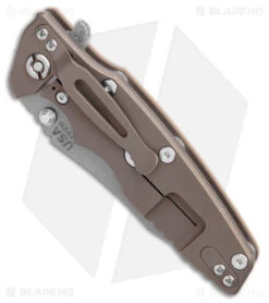 Hinderer Eklipse Frame Lock Knife Coyote G-10/Battle Bronze LH (3.5" Stonewash) -Benchmadess Zone Hinderer Eklipse FL Coytoe G 10 Battle Bronze BB BHQ 179704 jr spine