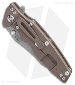 Hinderer Eklipse Frame Lock Knife OD Green G-10/Battle Bronze LH(3.5" Stonewash) -Benchmadess Zone Hinderer Eklipse FL OD Green G 10 Battle Bronze SW BHQ 179377 jr spine