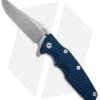 Hinderer Knives Eklipse Gen 2 Bowie Knife Blue/Black G-10 + Blue Ti (3.5" SW) -Benchmadess Zone Hinderer Eklipse Gen 2 Bowie Blue Black Blue BHQ 52238 jr