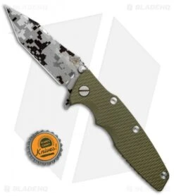Hinderer Knives Eklipse Flipper Frame Lock Knife OD Green G-10 (3.5" Digi Camo) -Benchmadess Zone Hinderer Eklipse OD Green G 10 Digi Camo BHQ 71246 jr bottlecap