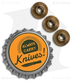 Hinderer Knives Eklipse Standoffs - Bronze Titanium -Benchmadess Zone Hinderer Eklipse Standoffs Bronze K2204101BR BHQ 68287 jr bottlecap