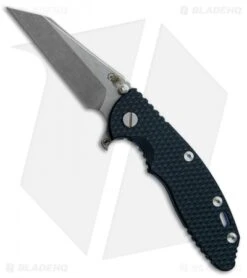 Hinderer Knives Fatty Edition XM-18 3.5 Wharncliffe Knife Black/Blue Ano (SW)