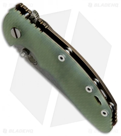 Hinderer Knives Fatty Edition XM-18 3.5 Wharncliffe Knife Jade/Bronzed (SW) 4 Hinderer Knives Fatty Edition XM-18 3.5 Wharncliffe Knife Jade/Bronzed (SW) - Image 2