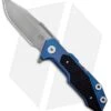 Hinderer Knives Full Track Spanto Knife Blue Ti/Black G-10 (3.75" Battle) -Benchmadess Zone Hinderer Full Track Spanto Knife Battle Blue Black G10 BHQ 99033 ns