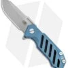 Hinderer Knives Half Track Osseus Knife Blue Ti (2.75" Working Finish) -Benchmadess Zone Hinderer Half Track Evolution Blue Ti Working Finish BHQ 78109 jr 1