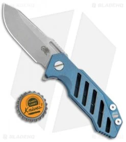 Hinderer Knives Half Track Osseus Knife Blue Ti (2.75" Working Finish) -Benchmadess Zone Hinderer Half Track Evolution Blue Ti Working Finish BHQ 78109 jr bottlecap 1