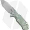 Hinderer Knives Half Track Tanto Knife Paw Green Ano Ti (2.75" Working) -Benchmadess Zone Hinderer Half Track Tanto Paw Green Ano Working BHQ 78114 jr