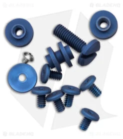 Hinderer Knives Eklipse 3.5" Complete Hardware Kit - Blue Titanium