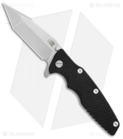 Hinderer Knives Eklipse Flipper Frame Lock Knife Black G-10 (3.5" Stonewash)