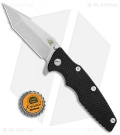 Hinderer Knives Eklipse Flipper Frame Lock Knife Black G-10 (3.5" Stonewash) -Benchmadess Zone Hinderer Knives Eklipse FL Black G 10 SW BHQ 25062 jr bottlecap