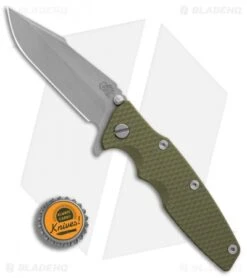 Hinderer Knives Eklipse Harpoon Spanto Knife OD Green G10 (Working Finish) -Benchmadess Zone Hinderer Knives Eklipse Gen 2 Harpoon Spanto OD Green G10 Working finish BHQ 84806 er bottlecap