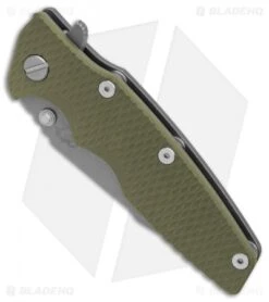Hinderer Knives Eklipse Harpoon Spanto Knife OD Green G10 (Working Finish) -Benchmadess Zone Hinderer Knives Eklipse Gen 2 Harpoon Spanto OD Green G10 Working finish BHQ 84806 er spine