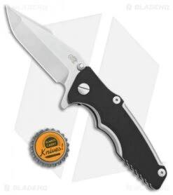 Hinderer Knives Eklipse Harpoon Spanto Frame Lock Knife Black G10 (3" Stonewash) -Benchmadess Zone Hinderer Knives Eklipse Harpoon Spanto FL Black G 10 SW BHQ 100459 jr bottlecap