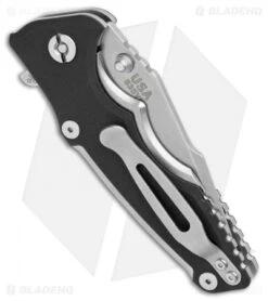 Hinderer Knives Eklipse Harpoon Spanto Frame Lock Knife Black G10 (3" Stonewash) -Benchmadess Zone Hinderer Knives Eklipse Harpoon Spanto FL Black G 10 SW BHQ 100459 jr side