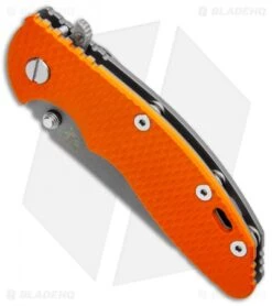 Hinderer Knives Fatty XM-18 3.5 Wharncliffe Knife Orange G-10 (Working Finish) -Benchmadess Zone Hinderer Knives Fatty XM 18 3.5 Wharncliffe Orange G 10 Working Finish BHQ 95963 jr spine