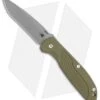 Hinderer Knives Firetac Recurve Frame Lock Knife OD Green/Bronze (3.6" Working) -Benchmadess Zone Hinderer Knives Firetac Recurve FL OD Green Bronze Working BHQ 121522 jr