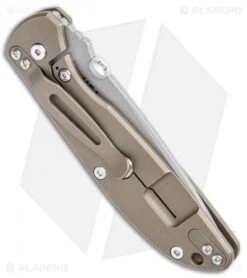 Hinderer Knives Firetac Recurve Frame Lock Knife OD Green/Bronze (3.6" Working) -Benchmadess Zone Hinderer Knives Firetac Recurve FL OD Green Bronze Working BHQ 121522 jr side