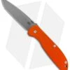 Hinderer Knives Firetac Spear Point Frame Lock Knife Orange G-10 (3.6" Working)