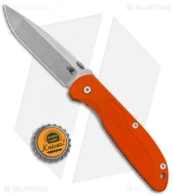 Hinderer Knives Firetac Spanto Frame Lock Knife Orange G-10 (3.6" Stonewash) -Benchmadess Zone Hinderer Knives Firetac Spanto FL Orange G 10 SW K200FSGS00 BHQ 88793 jr bottlecap