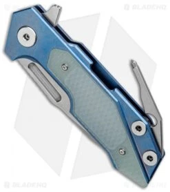 Hinderer Knives Full Track Spanto Knife Blue Ti/Green G-10 (3.75" Stonewash) 10 Hinderer Knives Full Track Spanto Knife Blue Ti/Green G-10 (3.75" Stonewash) -Benchmadess Zone Hinderer Knives Full Track Spanto Blue Translucent Green G 10 SW BHQ 98951 jr tool