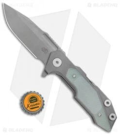 Hinderer Knives Full Track Spanto Knife Jade Green G-10/Ti(3.75" Working Finish) -Benchmadess Zone Hinderer Knives Full Track Spanto Jade Green G 10 Ti Working Finish BHQ 112287 jr bottlecap