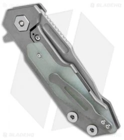 Hinderer Knives Full Track Spanto Knife Jade Green G-10/Ti(3.75" Working Finish) -Benchmadess Zone Hinderer Knives Full Track Spanto Jade Green G 10 Ti Working Finish BHQ 112287 jr side