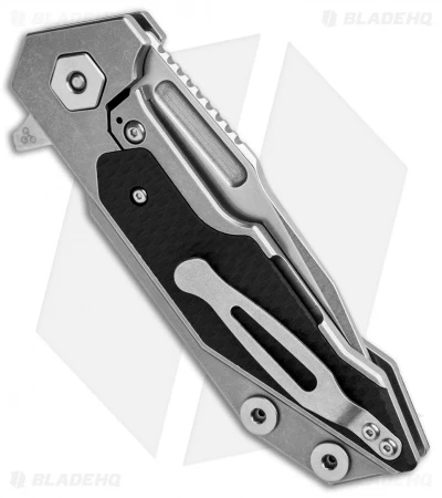 Hinderer Knives Full Track Spear Point Knife Black G-10/Ti (3.75" Stonewash) 5 Hinderer Knives Full Track Spear Point Knife Black G-10/Ti (3.75" Stonewash) - Image 3