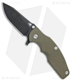 Hinderer Knives Jurassic Frame Lock Knife OD Green G-10 (Battle BLK)