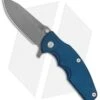 Hinderer Knives Jurassic Frame Lock Knife Textured Blue/Black Blue Ti (3.5" WF) 2 Hinderer Knives Jurassic Frame Lock Knife Textured Blue/Black Blue Ti (3.5" WF) -Benchmadess Zone Hinderer Knives Jurassic FL Textured Blue Black Blue Ti BHQ 135109 jr