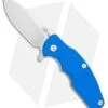 Hinderer Knives Jurassic Frame Lock Knife Textured Blue G-10 (3.375" Stonewash)