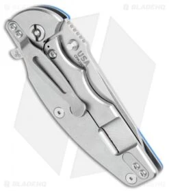 Hinderer Knives Jurassic Frame Lock Knife Textured Blue G-10 (3.375" Stonewash) 8 Hinderer Knives Jurassic Frame Lock Knife Textured Blue G-10 (3.375" Stonewash) -Benchmadess Zone Hinderer Knives Jurassic FL Textured Blue G 10 SW BHQ 108026 jr side